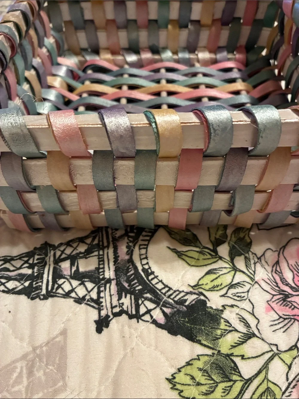Target Pastel Multicolor Woven Square Basket